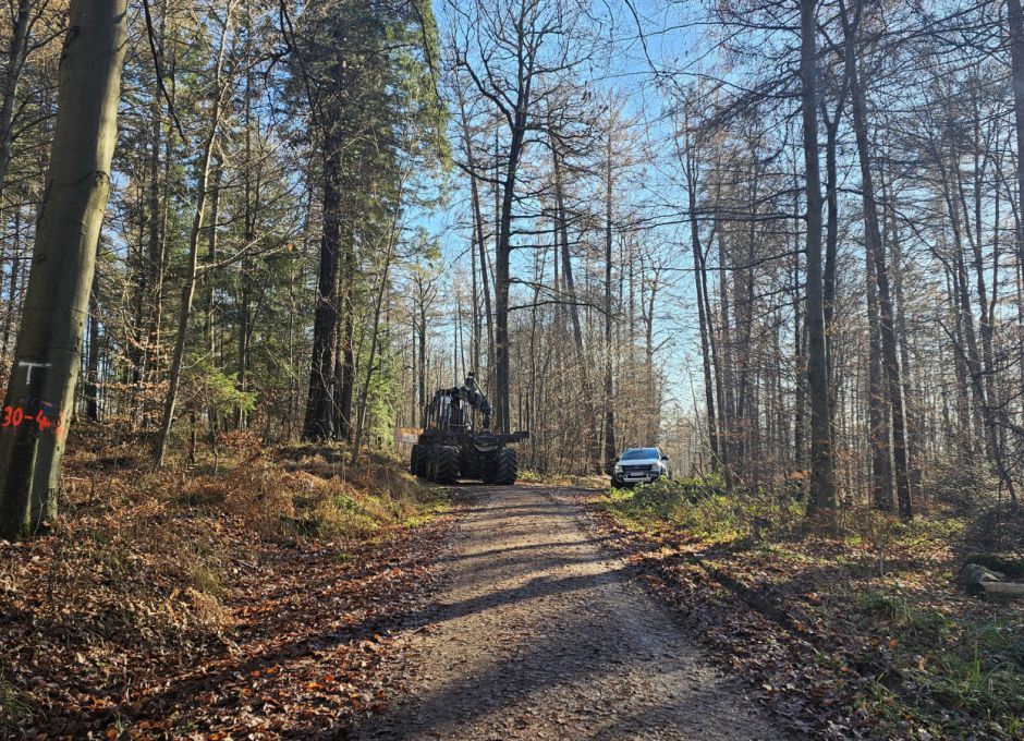 Vollernter im Einsatz